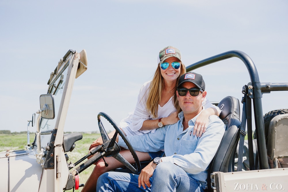 Nantucket beach engagement session by Zofia and Co.