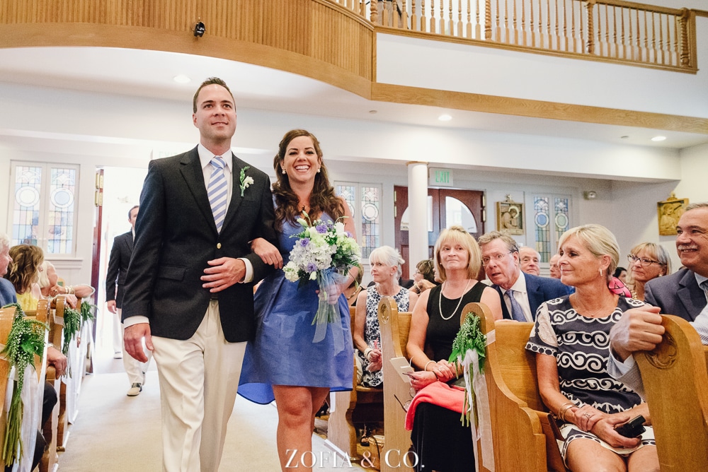 St Marys Church and Great Harbor Yacht Club Nantucket wedding by Zofia and Co. Photography 10