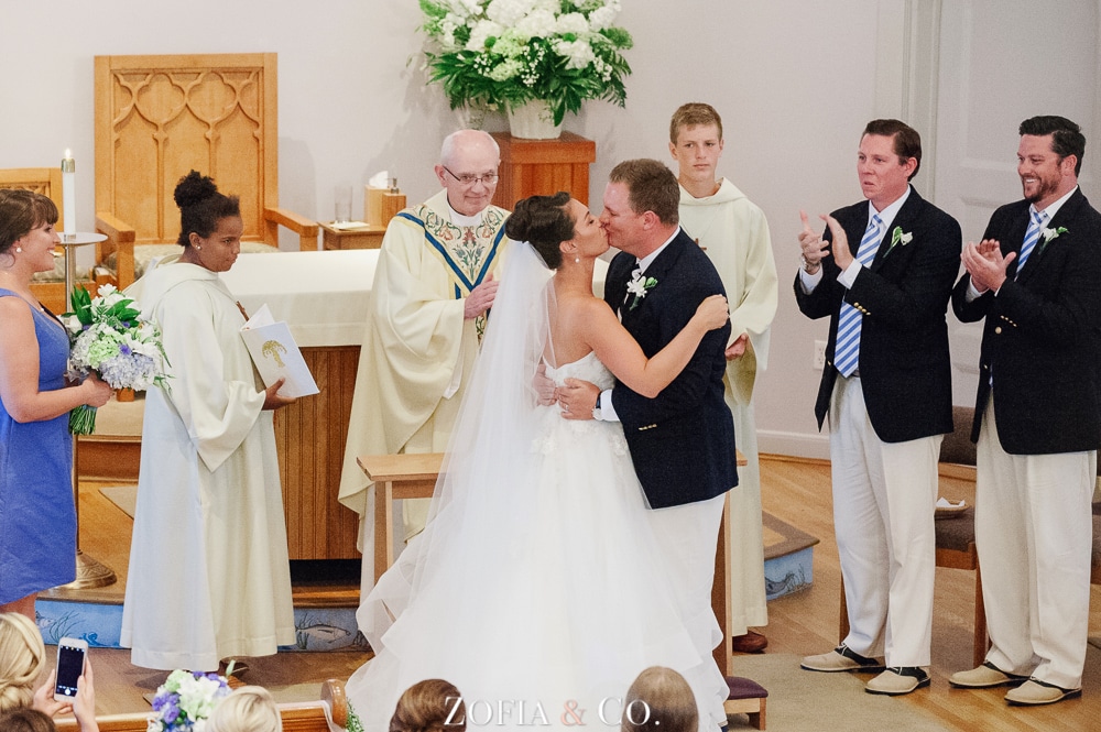 St Marys Church and Great Harbor Yacht Club Nantucket wedding by Zofia and Co. Photography 13