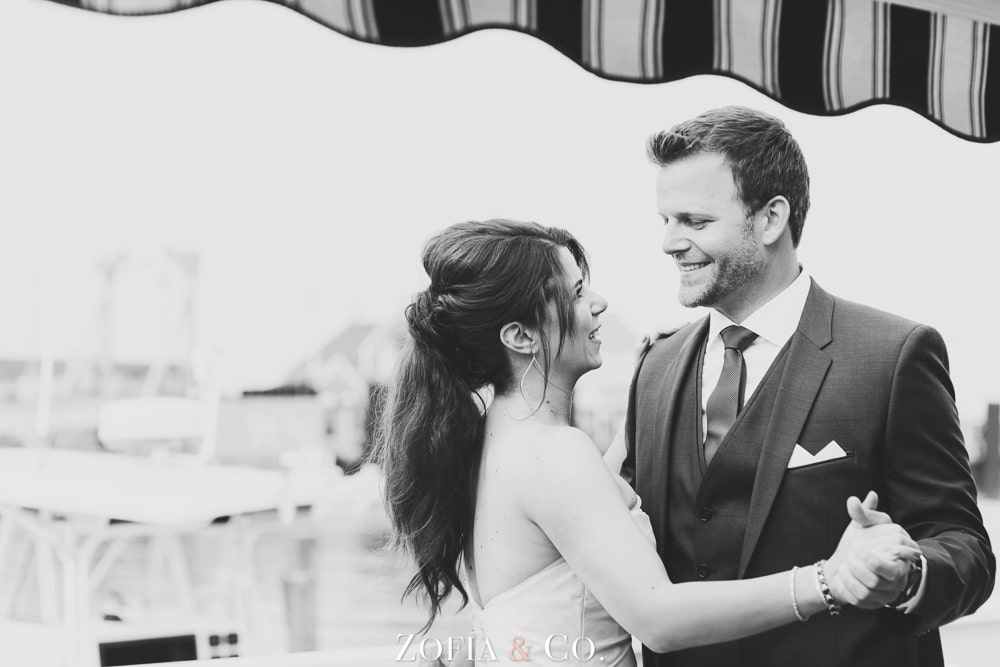 Navy and Coral Nantucket wedding photography at White Elephant by Zofia and Co.
