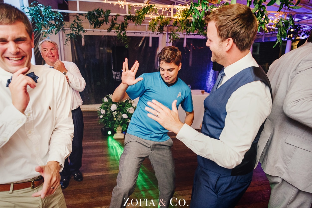 Navy and Coral Nantucket wedding photography at White Elephant by Zofia and Co.