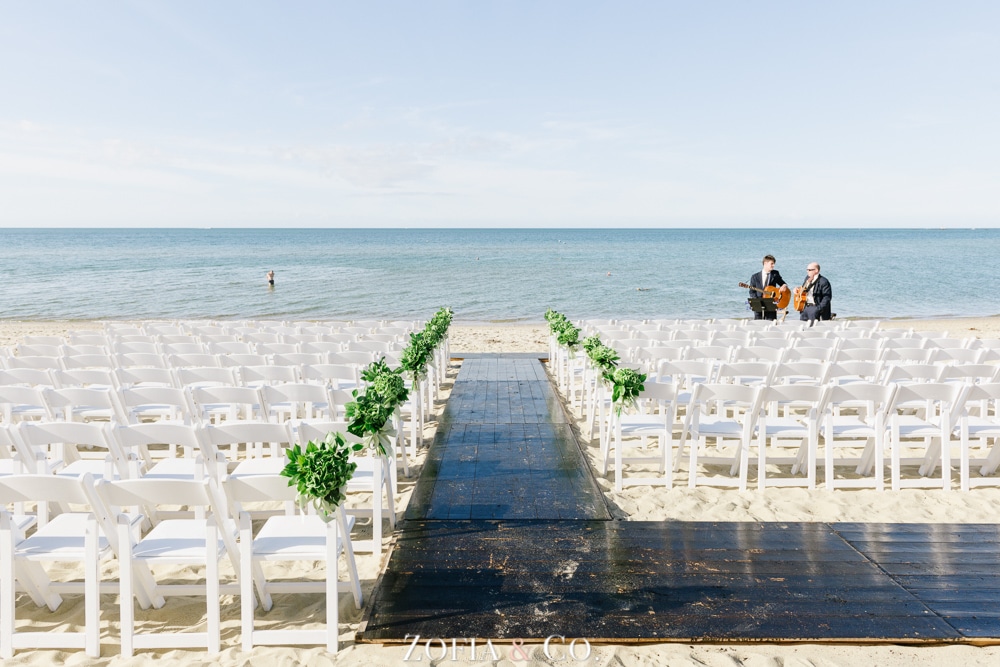 Nantucket wedding photographer at the Galley Beach marriage ceremony and reception by Zofia and Co.