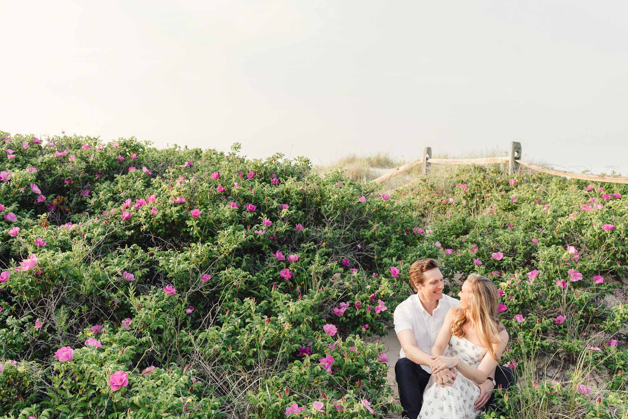 Nantucket engagement session at Steps Beach by Zofia and Co.